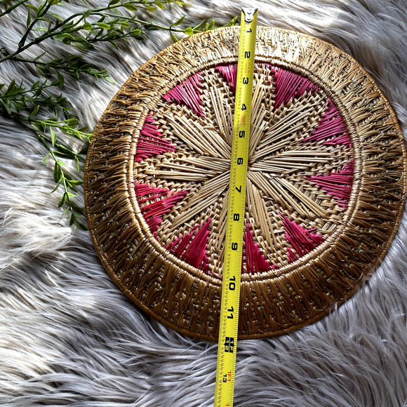 *SOLD* World Market Boho Basket - Picture 5 of 5